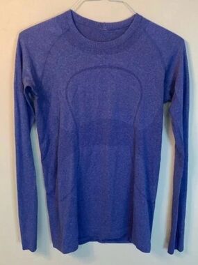 Lululemon Blue Long Sleeve Swiftly Shirt 8